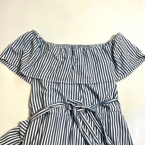 Maurices Striped Off Shoulder Summer Dress - Picture 1 of 7